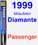 Passenger Wiper Blade for 1999 Mitsubishi Diamante - Vision Saver