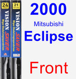 Front Wiper Blade Pack for 2000 Mitsubishi Eclipse - Vision Saver
