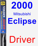 Driver Wiper Blade for 2000 Mitsubishi Eclipse - Vision Saver