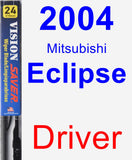 Driver Wiper Blade for 2004 Mitsubishi Eclipse - Vision Saver