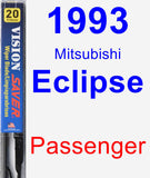 Passenger Wiper Blade for 1993 Mitsubishi Eclipse - Vision Saver