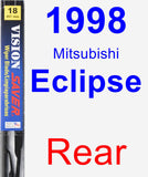 Rear Wiper Blade for 1998 Mitsubishi Eclipse - Vision Saver