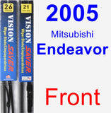 Front Wiper Blade Pack for 2005 Mitsubishi Endeavor - Vision Saver