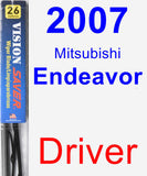 Driver Wiper Blade for 2007 Mitsubishi Endeavor - Vision Saver