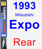 Rear Wiper Blade for 1993 Mitsubishi Expo - Vision Saver