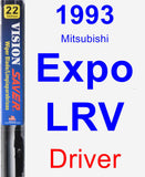 Driver Wiper Blade for 1993 Mitsubishi Expo LRV - Vision Saver