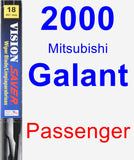 Passenger Wiper Blade for 2000 Mitsubishi Galant - Vision Saver