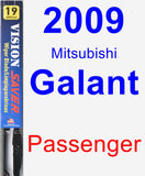 Passenger Wiper Blade for 2009 Mitsubishi Galant - Vision Saver