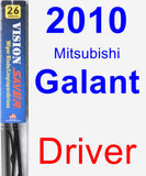 Driver Wiper Blade for 2010 Mitsubishi Galant - Vision Saver