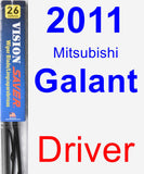 Driver Wiper Blade for 2011 Mitsubishi Galant - Vision Saver