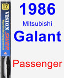 Passenger Wiper Blade for 1986 Mitsubishi Galant - Vision Saver