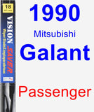 Passenger Wiper Blade for 1990 Mitsubishi Galant - Vision Saver