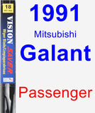 Passenger Wiper Blade for 1991 Mitsubishi Galant - Vision Saver