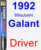 Driver Wiper Blade for 1992 Mitsubishi Galant - Vision Saver