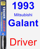 Driver Wiper Blade for 1993 Mitsubishi Galant - Vision Saver