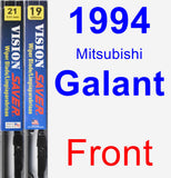 Front Wiper Blade Pack for 1994 Mitsubishi Galant - Vision Saver