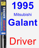 Driver Wiper Blade for 1995 Mitsubishi Galant - Vision Saver