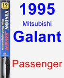 Passenger Wiper Blade for 1995 Mitsubishi Galant - Vision Saver