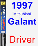 Driver Wiper Blade for 1997 Mitsubishi Galant - Vision Saver