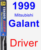 Driver Wiper Blade for 1999 Mitsubishi Galant - Vision Saver