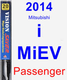 Passenger Wiper Blade for 2014 Mitsubishi i-MiEV - Vision Saver