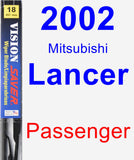 Passenger Wiper Blade for 2002 Mitsubishi Lancer - Vision Saver