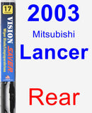 Rear Wiper Blade for 2003 Mitsubishi Lancer - Vision Saver