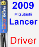 Driver Wiper Blade for 2009 Mitsubishi Lancer - Vision Saver