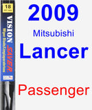 Passenger Wiper Blade for 2009 Mitsubishi Lancer - Vision Saver