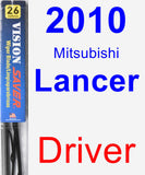 Driver Wiper Blade for 2010 Mitsubishi Lancer - Vision Saver