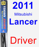 Driver Wiper Blade for 2011 Mitsubishi Lancer - Vision Saver