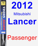 Passenger Wiper Blade for 2012 Mitsubishi Lancer - Vision Saver