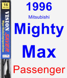 Passenger Wiper Blade for 1996 Mitsubishi Mighty Max - Vision Saver