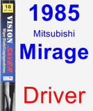 Driver Wiper Blade for 1985 Mitsubishi Mirage - Vision Saver