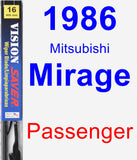 Passenger Wiper Blade for 1986 Mitsubishi Mirage - Vision Saver