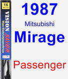 Passenger Wiper Blade for 1987 Mitsubishi Mirage - Vision Saver