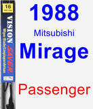 Passenger Wiper Blade for 1988 Mitsubishi Mirage - Vision Saver