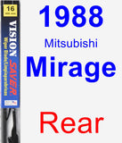 Rear Wiper Blade for 1988 Mitsubishi Mirage - Vision Saver