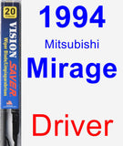 Driver Wiper Blade for 1994 Mitsubishi Mirage - Vision Saver