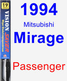 Passenger Wiper Blade for 1994 Mitsubishi Mirage - Vision Saver