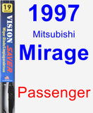 Passenger Wiper Blade for 1997 Mitsubishi Mirage - Vision Saver