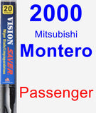 Passenger Wiper Blade for 2000 Mitsubishi Montero - Vision Saver