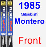 Front Wiper Blade Pack for 1985 Mitsubishi Montero - Vision Saver