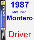 Driver Wiper Blade for 1987 Mitsubishi Montero - Vision Saver