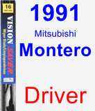 Driver Wiper Blade for 1991 Mitsubishi Montero - Vision Saver