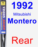 Rear Wiper Blade for 1992 Mitsubishi Montero - Vision Saver