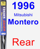 Rear Wiper Blade for 1996 Mitsubishi Montero - Vision Saver