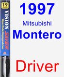 Driver Wiper Blade for 1997 Mitsubishi Montero - Vision Saver