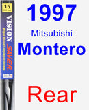 Rear Wiper Blade for 1997 Mitsubishi Montero - Vision Saver