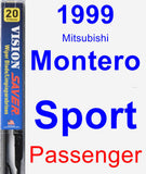 Passenger Wiper Blade for 1999 Mitsubishi Montero Sport - Vision Saver